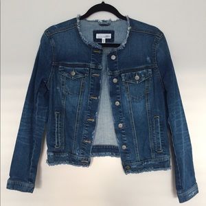 LOFT Distressed Denim Jacket